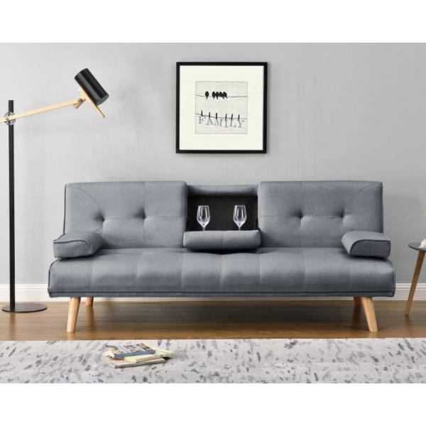 Terciopelo amarillo multifuncional Sofabed