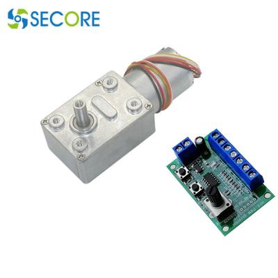 o sem-fim de 24V 8W PWM Bldc alinhou o eixo do motor 12mm com controlador da velocidade