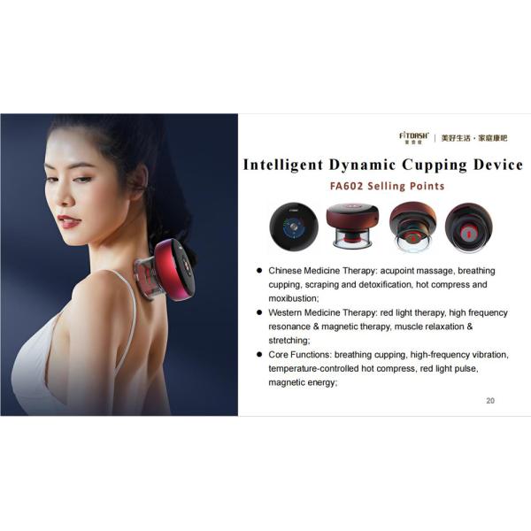 Type-C Powered Fitdash Foot Massage Therapy Device with Red Light and Vibrating Suction