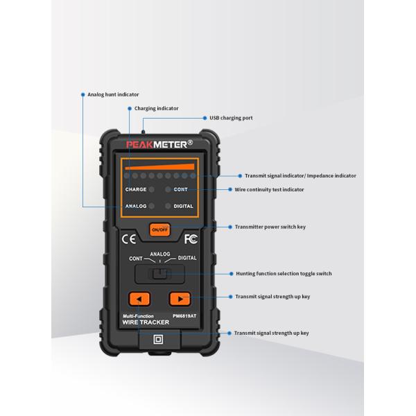 Handheld передача аналогового сигнала цифров тестера кабельной линии связи RJ45 и тест непрерывности