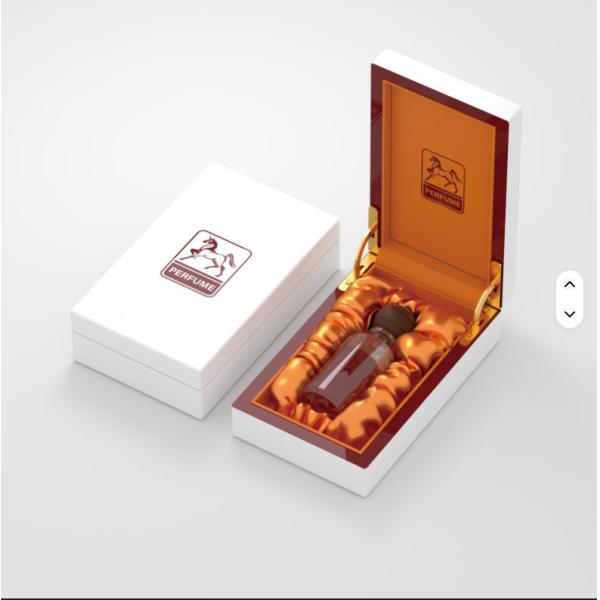 Custom Gold Stamp Printed Square Gift Box Perfume Embossed Varnishing Glossy Wooden Perfume Box
