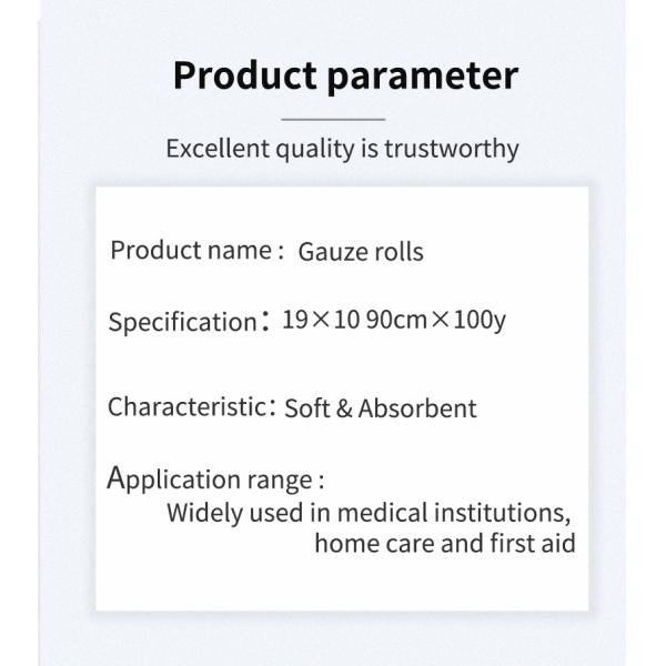 Gauze Rolls Non-sterile 19x10