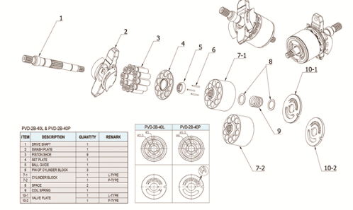 PVD-2B-40 PVD-2B-40P-6G3-4515 экскаватор YC35 YC50 Гидравлический насос