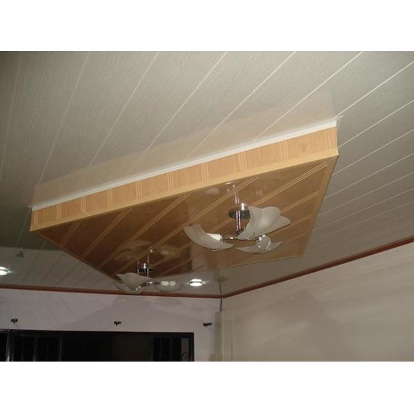 Laminated 400x9mm 600x9mm PVC Wall Panels For Interior Wall Decoration