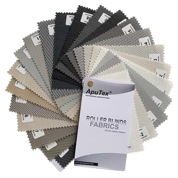 Sunscreen Roller Blind Plain Weave Fiberglass PVC Coated Screen Fabric for Roller Blinds with 3% Openness