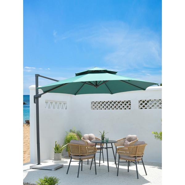 OEM Aluminum Pole Parasol Garden Patio Table Umbrella Radii 1.25m