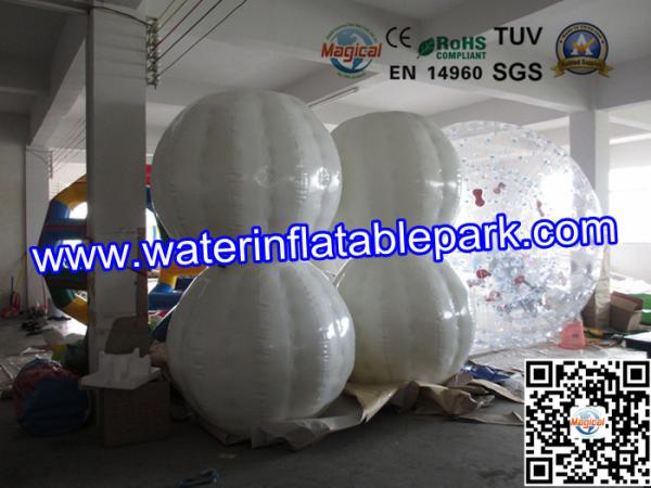 White 1.0mm  TPU Inflatable Bumper Ball Rental ODM / OEM Available
