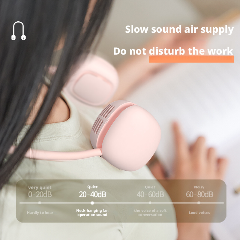 Hands Free Wearable Neck Fan Foldable & Lightweight Design For Personal Cooling