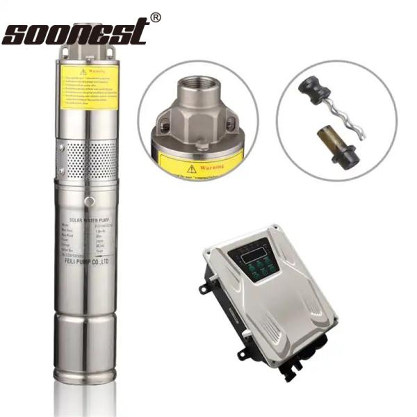 24 Volt Dc Submersible Water Pump Solar Dc Solar Submersible Pump Hydroponic Solar Pumps 5M Head. 3000L/Hour