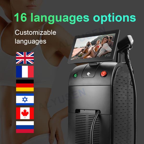 16 Language Options Diode Laser Hair Removal Machine For Commercial