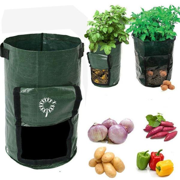 ISO9001 Waterproof PVC Tarpaulin Polyester Potato Grow Bags
