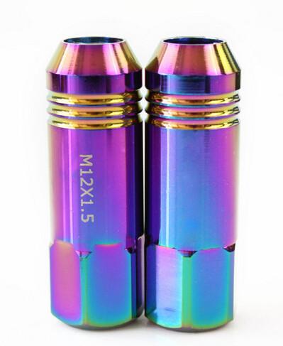 Alloy / Carbon / Stainless Steel Auto Lug Nuts For Rims 60mm , 12 Months Warranty