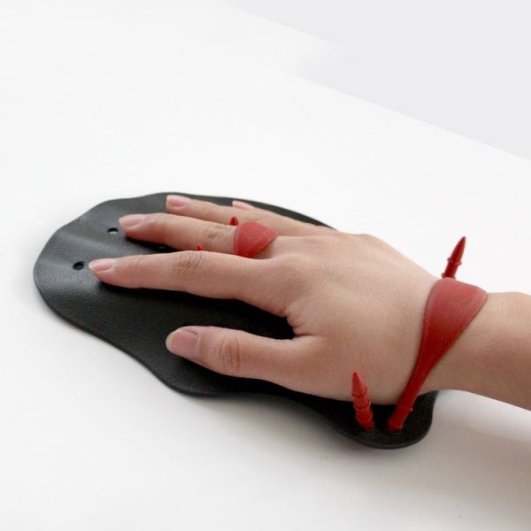 Professional Swim Hand Paddle With Adjustable Straps Anti Slip And Eco Friendly