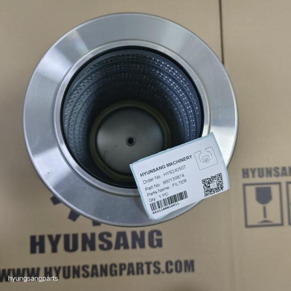 Excavator Spare Parts Hydraulic Suction Filter 860139874 For XE370D