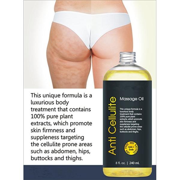 Celulitis antis de las plantas del 100% de los extractos del cuerpo del aceite puro del masaje que promueven firmeza de la piel