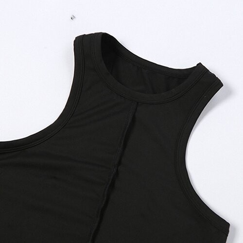 Европейских OEM maufactory одежда и американских женщин стиля вокруг полиэстера шеи безрукавного