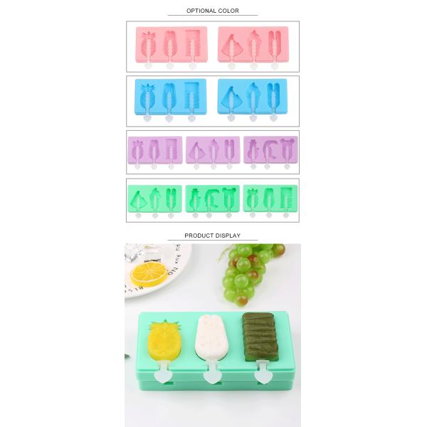 Многофункциональные 3 подноса куба льда силикона полостей для мороженого