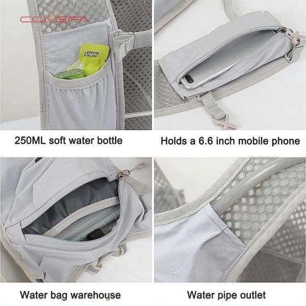 Customized Cycling Running Hiking Nylon Backpack Breathable Bicycle Trail Running Marathon Hydration Pack Sports Vest Bags with LOGO