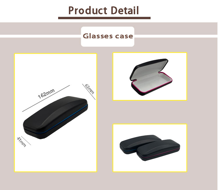 Случая Eyeglass моды печатание черного трудного пластикового изготовленное на заказ