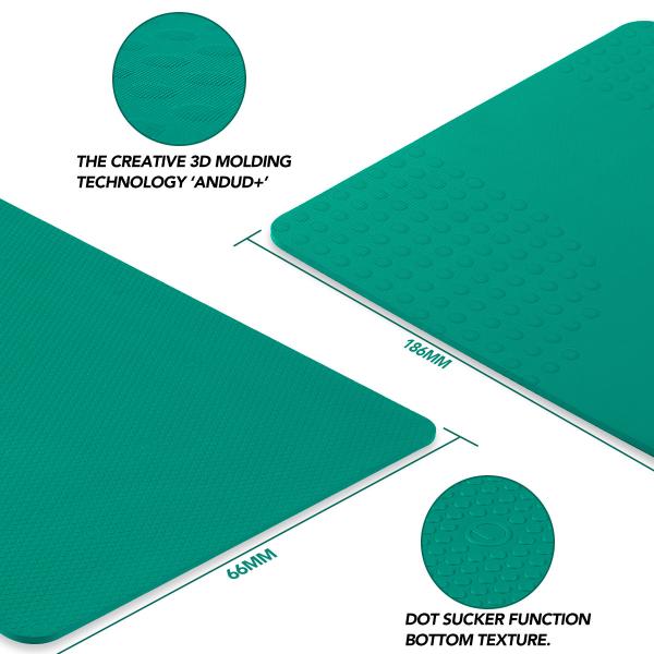 OEM Upgraded Sport Yoga Mat  , Extra Thick 10mm TPE , Green Color