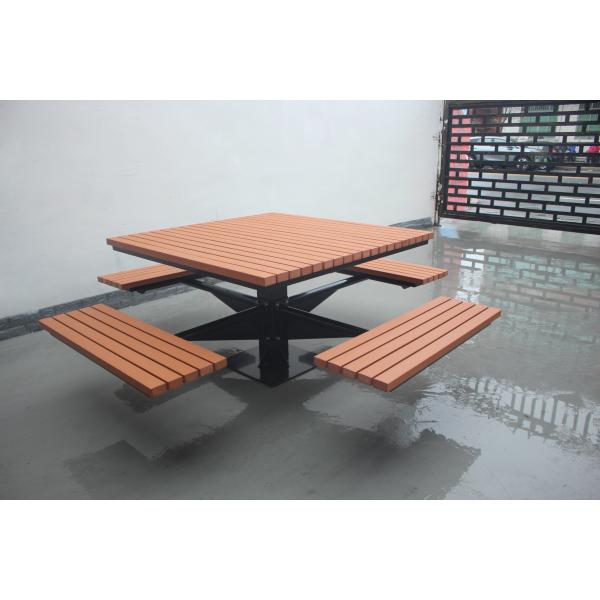 Загнутый пикник стол и скамейка с горячей оцинкованной отделкой