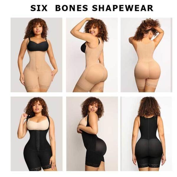 High Compression Fajas Colombianas Shapewear for Women Nonwoven Full Body Shaper