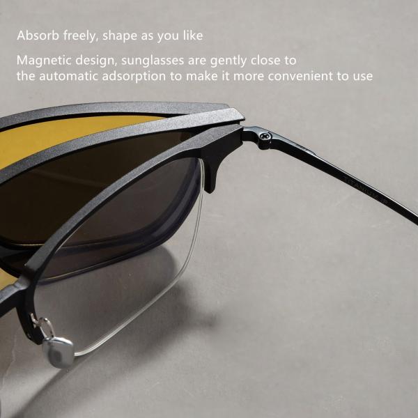 Магнитная чистая титановая алюминиевая оптическая рама универсальная рама