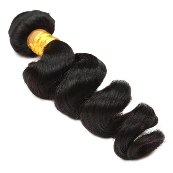 100% Human Virgin Peruvian Human Hair Weave Double Weft No Shedding