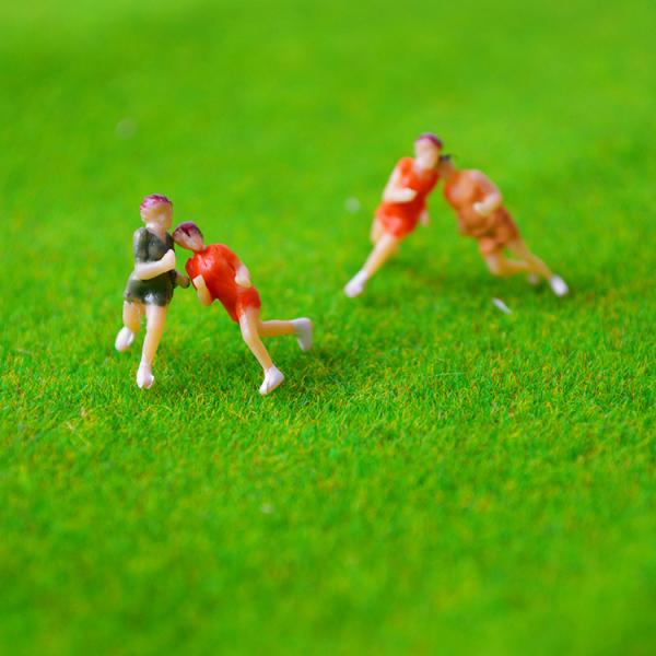 1:100 scale architectural model color sport  figures 2cm for outdoor exercise layout