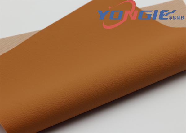 Fabric PVC Artificial Embossed Leather Knitted For Upholstery Material
