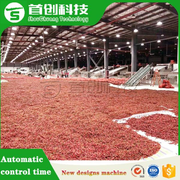 Линия обработки сушки горячего перца Автоматическая сушилка чили для овощей и фруктов