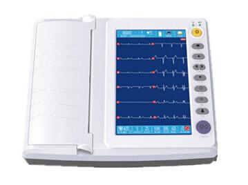 10 modo de gravação 3ch+++ do sistema de vigilância da tela de toque ECG da polegada 6ch 6ch+ 12ch
