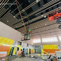 Ultra-espacio ahorrador de techo montaje de baloncesto gancho plegable y eléctrico