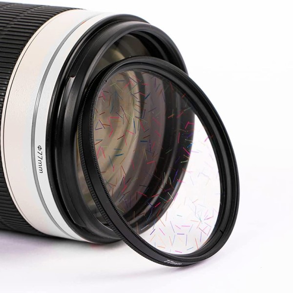 Streak Confetti Filter Rotatable Starlight Glare Filter 49mm - 82mm With Multi layer Coating