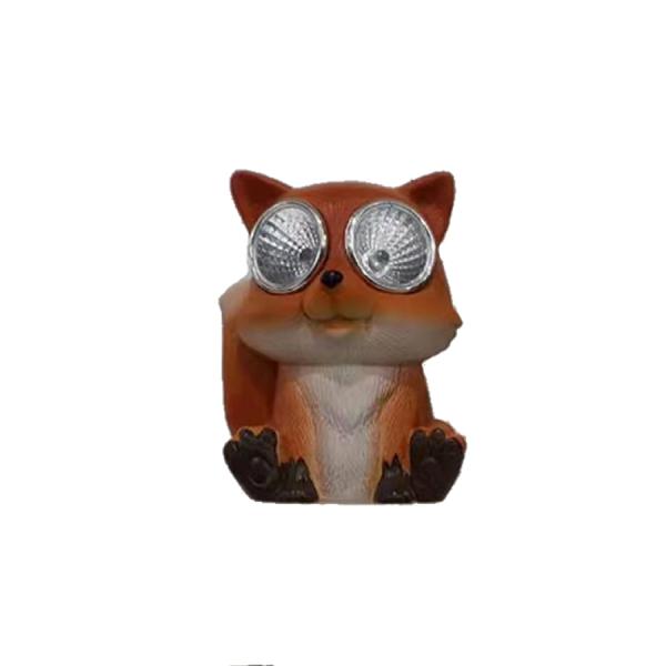 Cute Animal Resin Decorative Solar Light Crafts Model Solar Luminous Lamp Garden Ornament