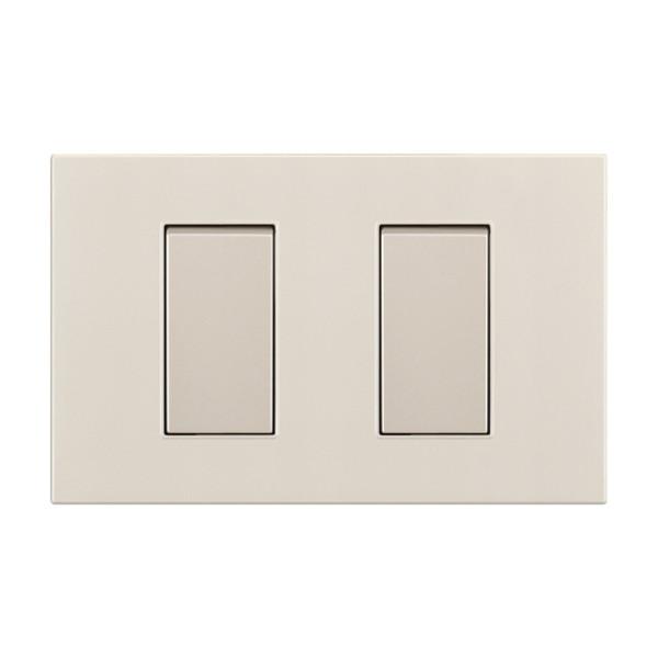High Standard 2 Gang 1 Way Switch American Standard Elegant Design Fireproof PC Plastic