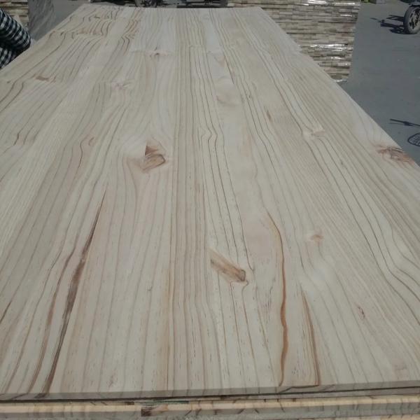 Tabela de madeira de pinho sólido personalizável com textura natural e cola ambiental E0/E1