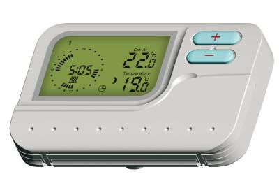 Termostato fixado na parede da sala prendida de Digitas 7 dias programável