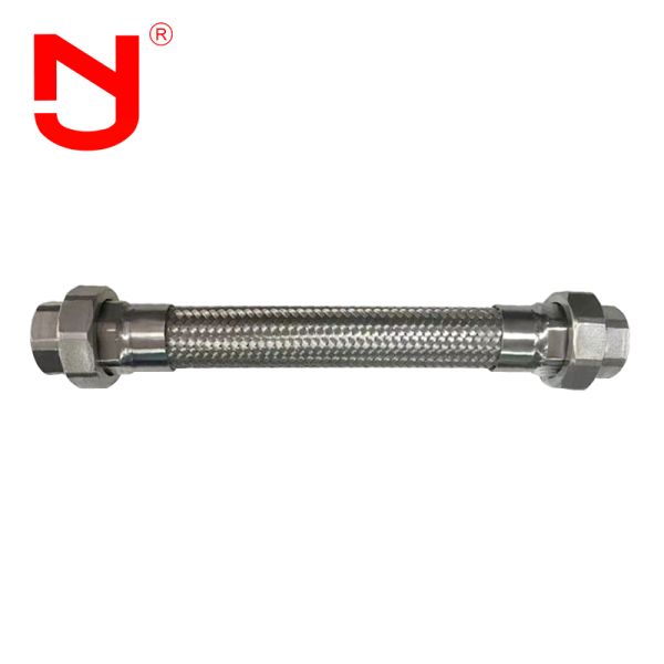 Stainless Steel SS304/SS316 Braided Flexible Metal Hose with Vibration Absorption and Thermal Expansion Compensation for Industrial Applications