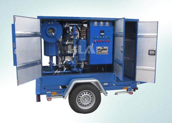 Purificador de óleo móvel do baixo transformador dos custos de operação com sistema de controlo do automóvel do PLC de Siemens