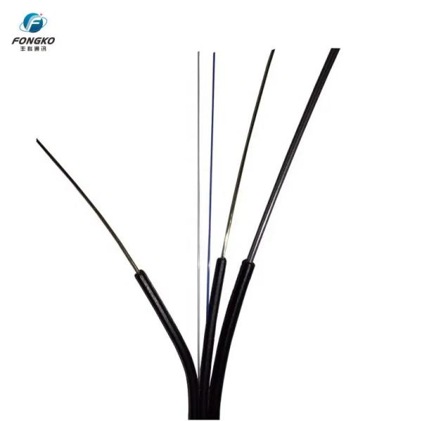 Outdoor GJYXFCH 2*5mm FTTH Cable Reel Drum Fiber Drop Cable LSZH Cable de Fibra Óptica Autossustentável