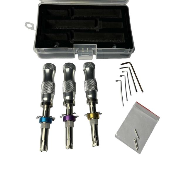 Stainless Steel Tubular Pick Set 3 Pcs Cross Pick Set For Beginner