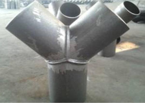 Pipeline Y - Shaped Butt Welded Tee Pipe Fittings