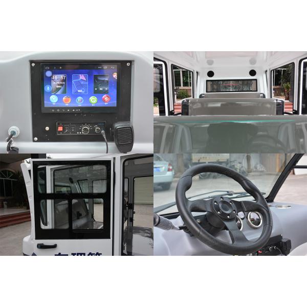 8 Seats Enclosed Electric Pick Up Car With Alarm Lamp  For City Walking Street