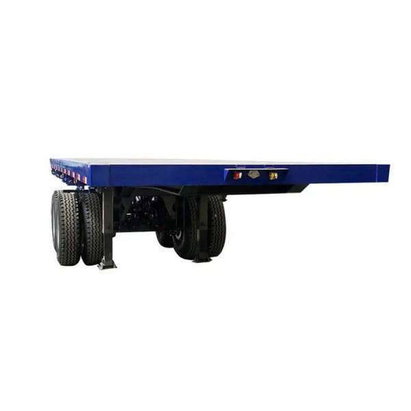 Steel Platform 40ft Flatbed Trailer with Gooseneck and Fuwa/BPW Axles in High Demand