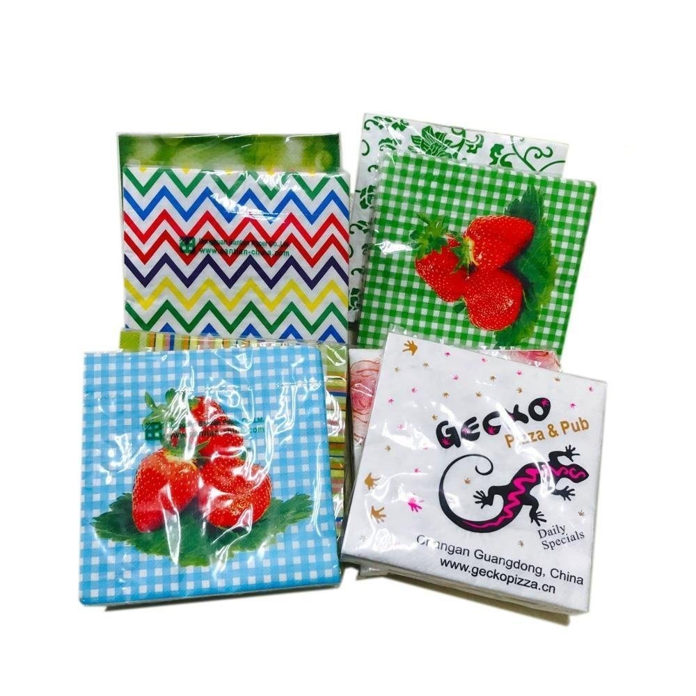 Valentine Printed Paper Tissue Napkin Customize for Lover Party Serviettes Decoration