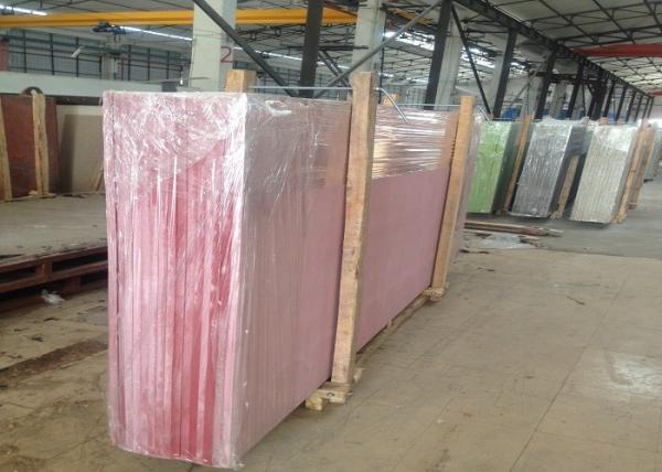 Orange Quartz Stone Slab For Interior Decoration 6 - 6.5 Moh'S Hardness
