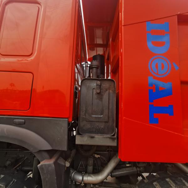 National Heavy Truck 8X4 Dump Truck Hydraulic Steering Air Conditioner Cab Included