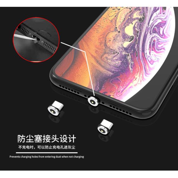 Magnetic USB Data Cable Braided 2.4A Fast Charging / Type C Cable Phone Charger Accessories