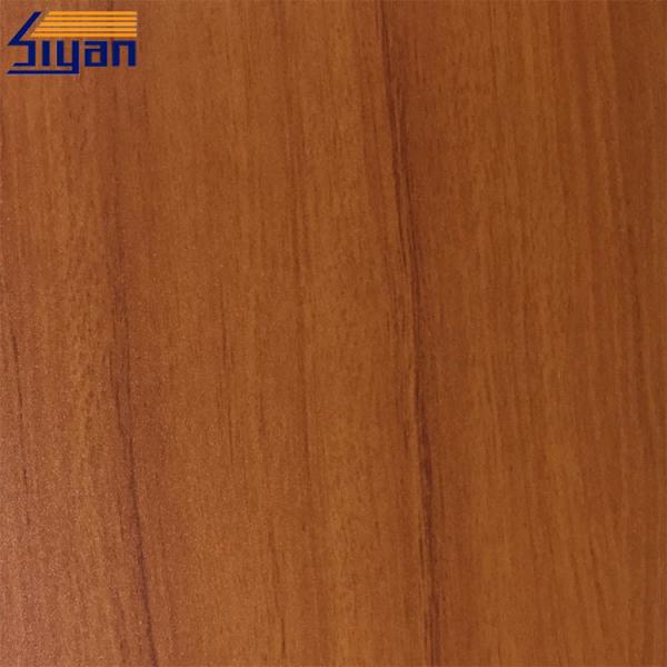 Cherry Wood Grain PVC Furniture Film For Vacuum Pressing Kitchen Cabinet